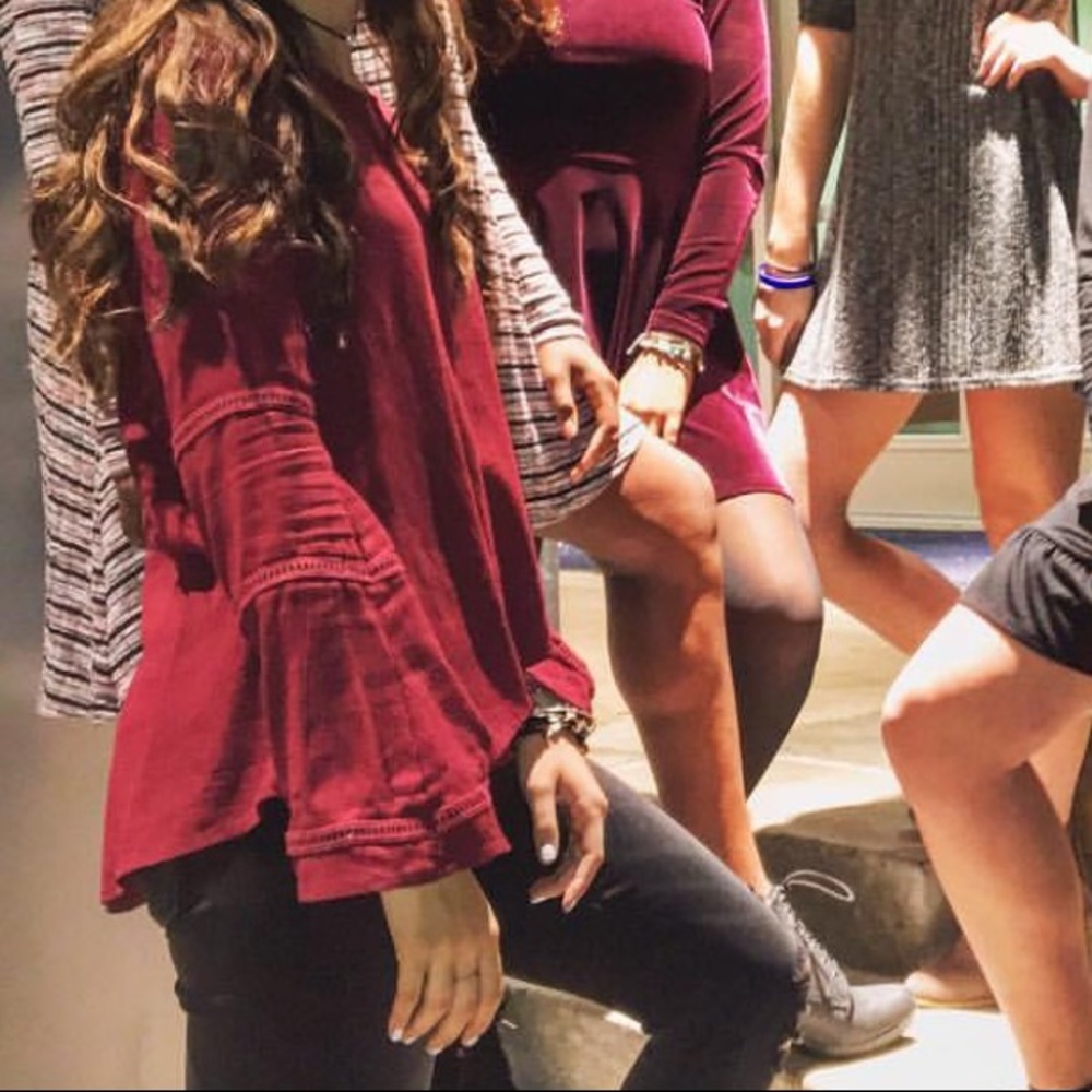 Francescas Maroon Top